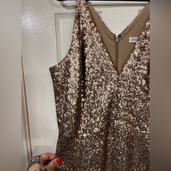 Dress the Population gold sequin dress Large - Picture 3 of 7